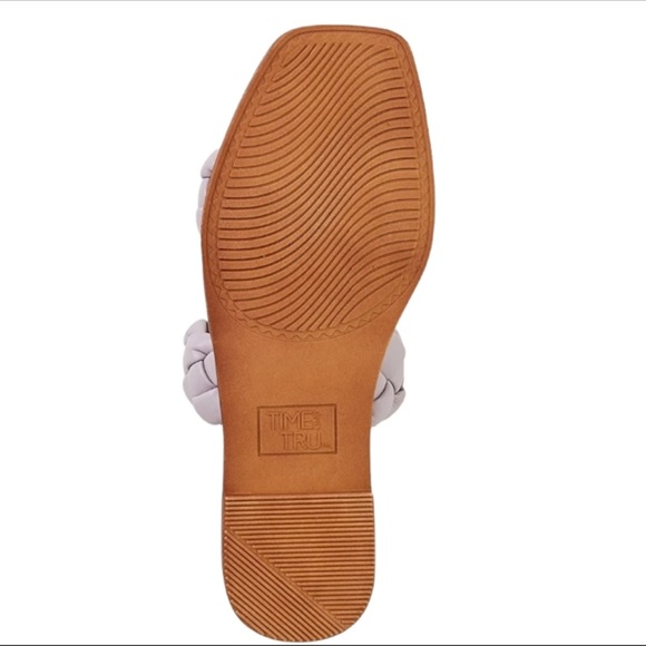 Time & Tru NWOT Braided Band Sandals size 11W - Picture 3 of 4